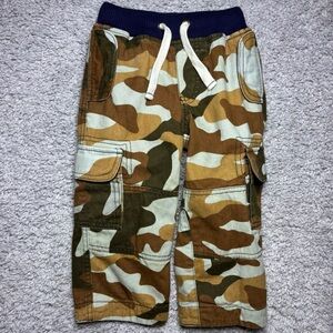 Mini Boden Pants Boys 2 Cargo Camo 6 Pockets Camouflage Everyday Outdoors Play